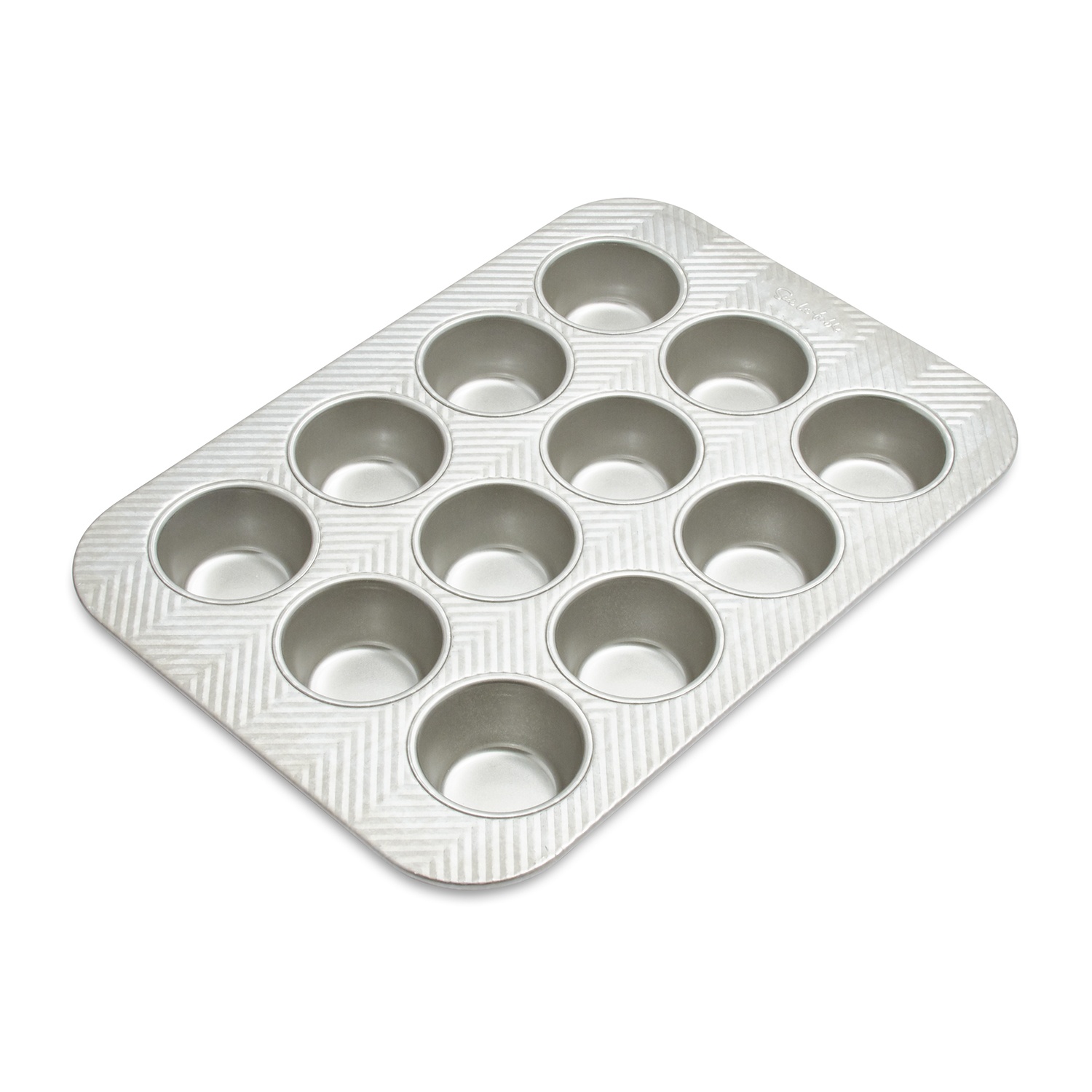 slide 1 of 1, Sur La Table Silver Classic Muffin Tin, 12 ct