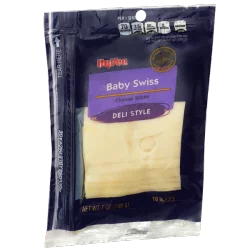 Hy-vee Baby Swiss Deli Style Cheese Slices