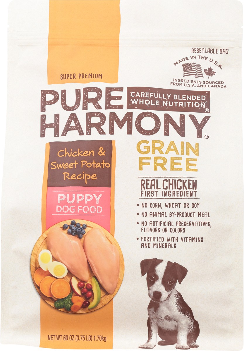 slide 2 of 15, Pure Harmony Dog Food Grain Free Chicken & Sweet Potato Recipe Puppy Dog Food, 3.75 lb