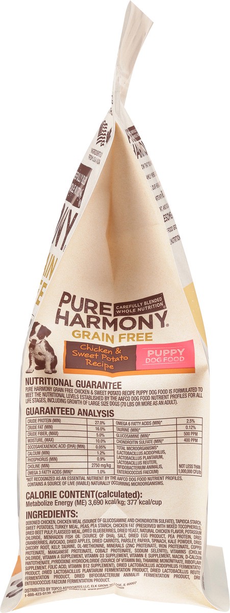 slide 7 of 15, Pure Harmony Dog Food Grain Free Chicken & Sweet Potato Recipe Puppy Dog Food, 3.75 lb