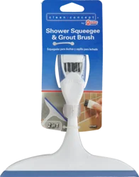 Cleaning Solutions Shower Squeegee & Grout Brush