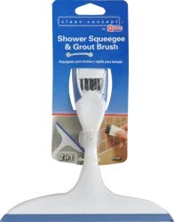 Cleaning Solutions Shower Squeegee & Grout Brush