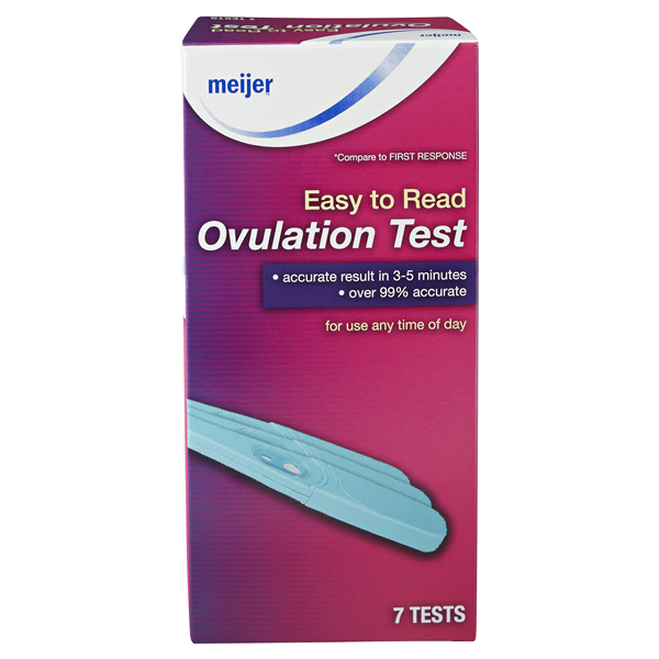 slide 1 of 6, Meijer Ovulation Test, 7 ct