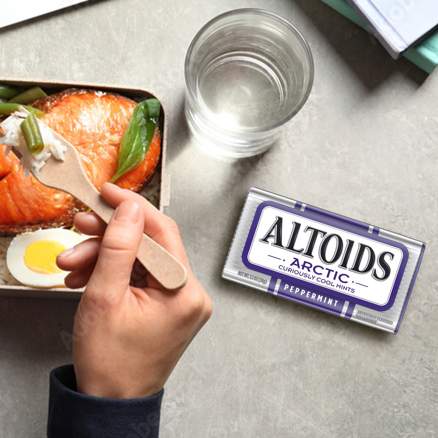 slide 4 of 8, ALTOIDS Arctic Peppermint Breath Mints Hard Candy Bulk, 1.2oz Tin (8 Pack), 9.6 oz