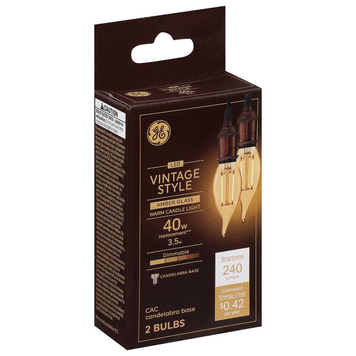 slide 9 of 9, GE 3.5 Watts LED Vintage Style Bulbs 2 ea, 2 ct