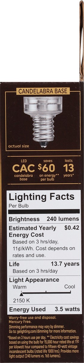 slide 2 of 9, GE 3.5 Watts LED Vintage Style Bulbs 2 ea, 2 ct