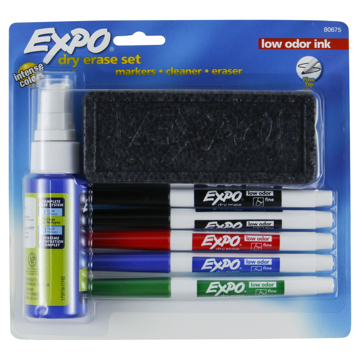 slide 1 of 2, Expo Dry Erase Set, Fine Tip - Multicolor Ink, 4 ct