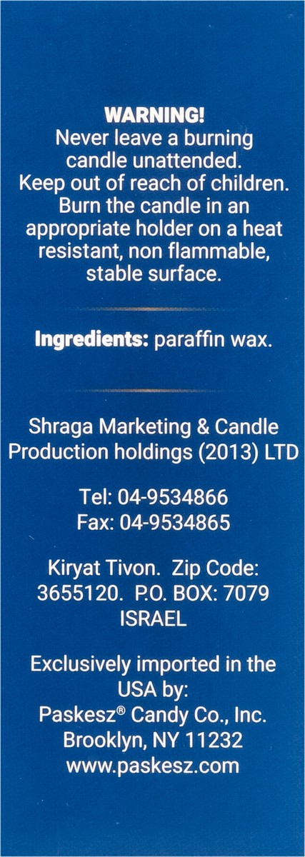 slide 8 of 9, Paskesz Lhava Chanukah Candles, 44 ct