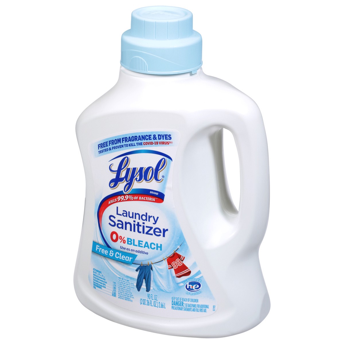 slide 8 of 9, Lysol Fresh & Clear Laundry Sanitizer 90 fl oz, 90 fl oz