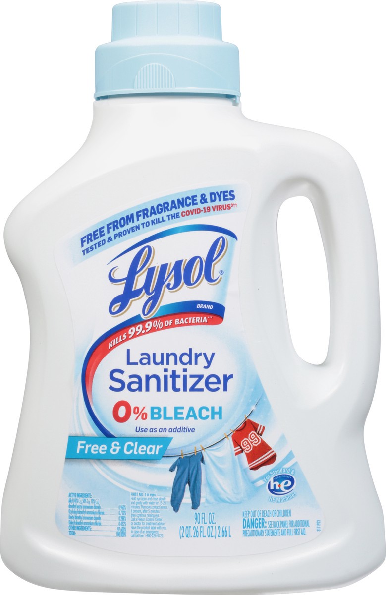 slide 2 of 9, Lysol Fresh & Clear Laundry Sanitizer 90 fl oz, 90 fl oz