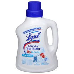 Lysol Laundry Sanitizer Additive, Sanitizing Liquid for Clothes and Linens, Eliminates Odor Causing Bacteria, Free from Fragrance & Dyes, 90oz