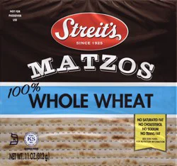 Streit's Streits Whole Wheat Matzo