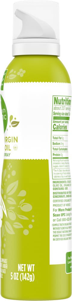 slide 3 of 3, Simple Truth Organic Extra Virgin Olive Oil Cooking Spray, 5 oz