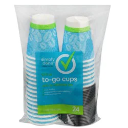 Simply Done To-Go Cups With Re-Closable Lids