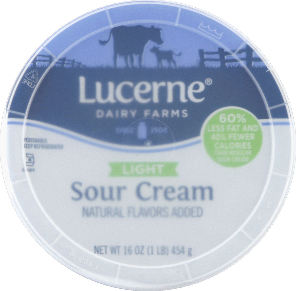 slide 2 of 3, Lucerne Sour Cream Light - 16 Oz, 16 oz