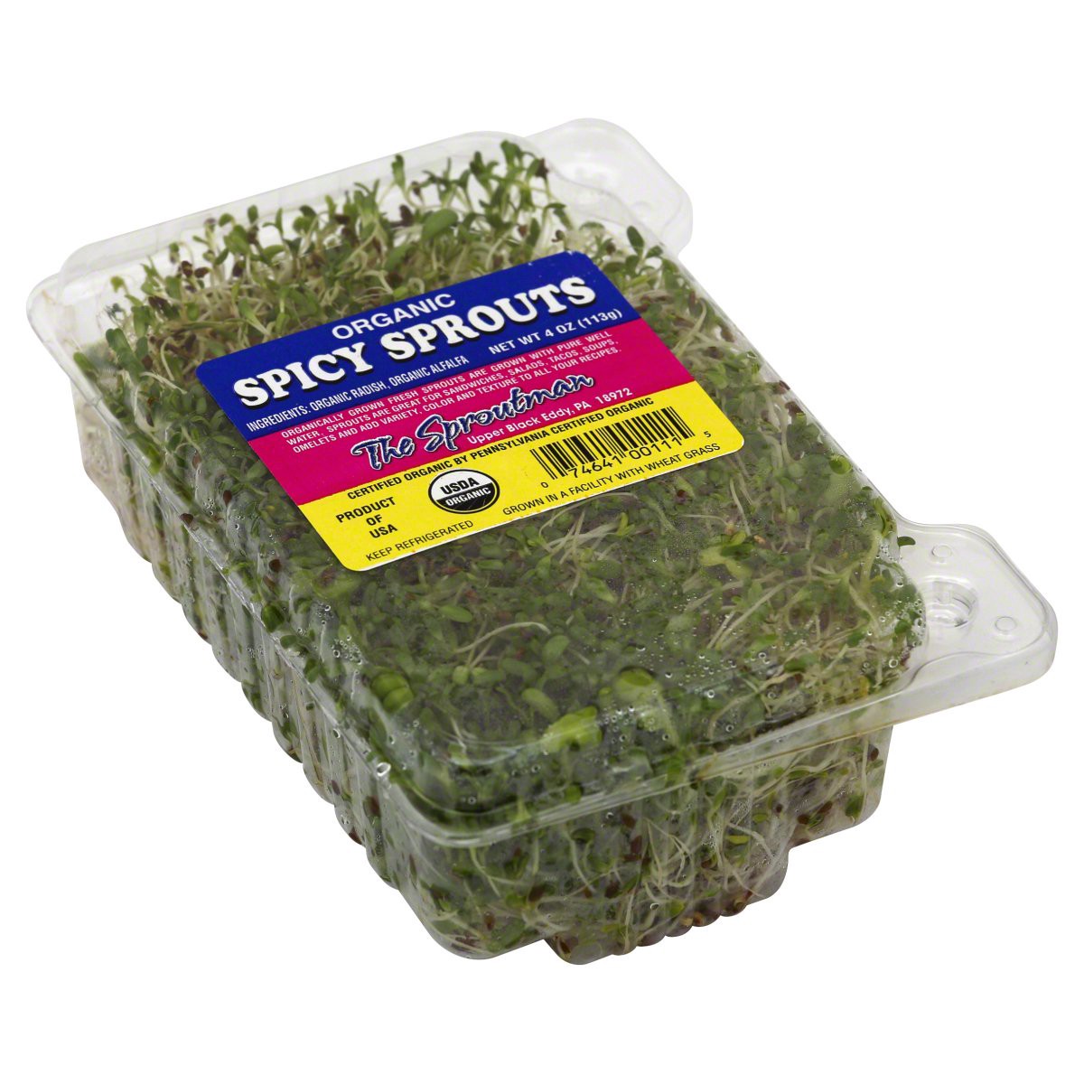 slide 1 of 2, Sproutman Organic Spicy Sprouts, 4 oz