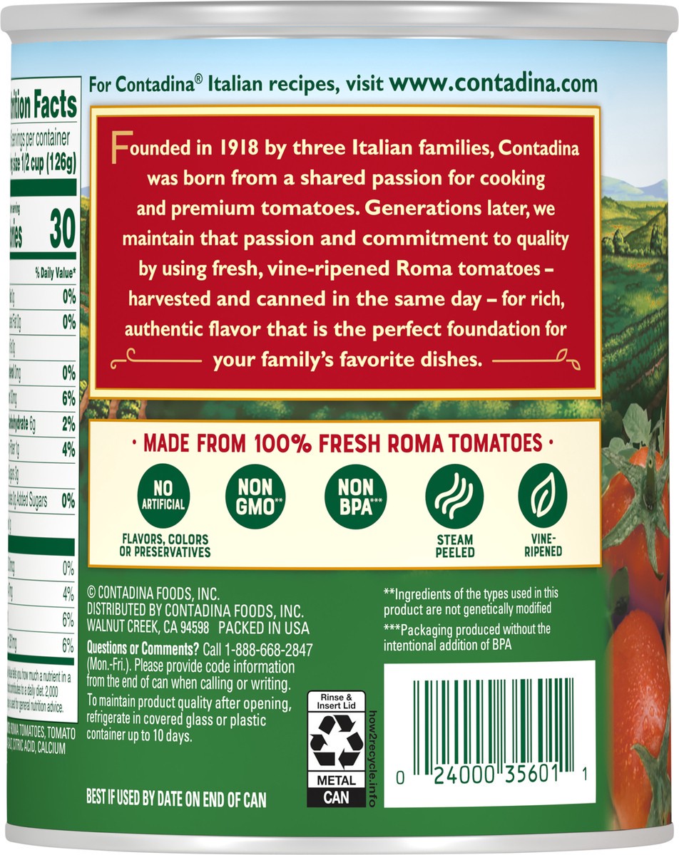 slide 7 of 7, Contadina Diced Roma Style Tomatoes 28 oz. Can, 28 oz