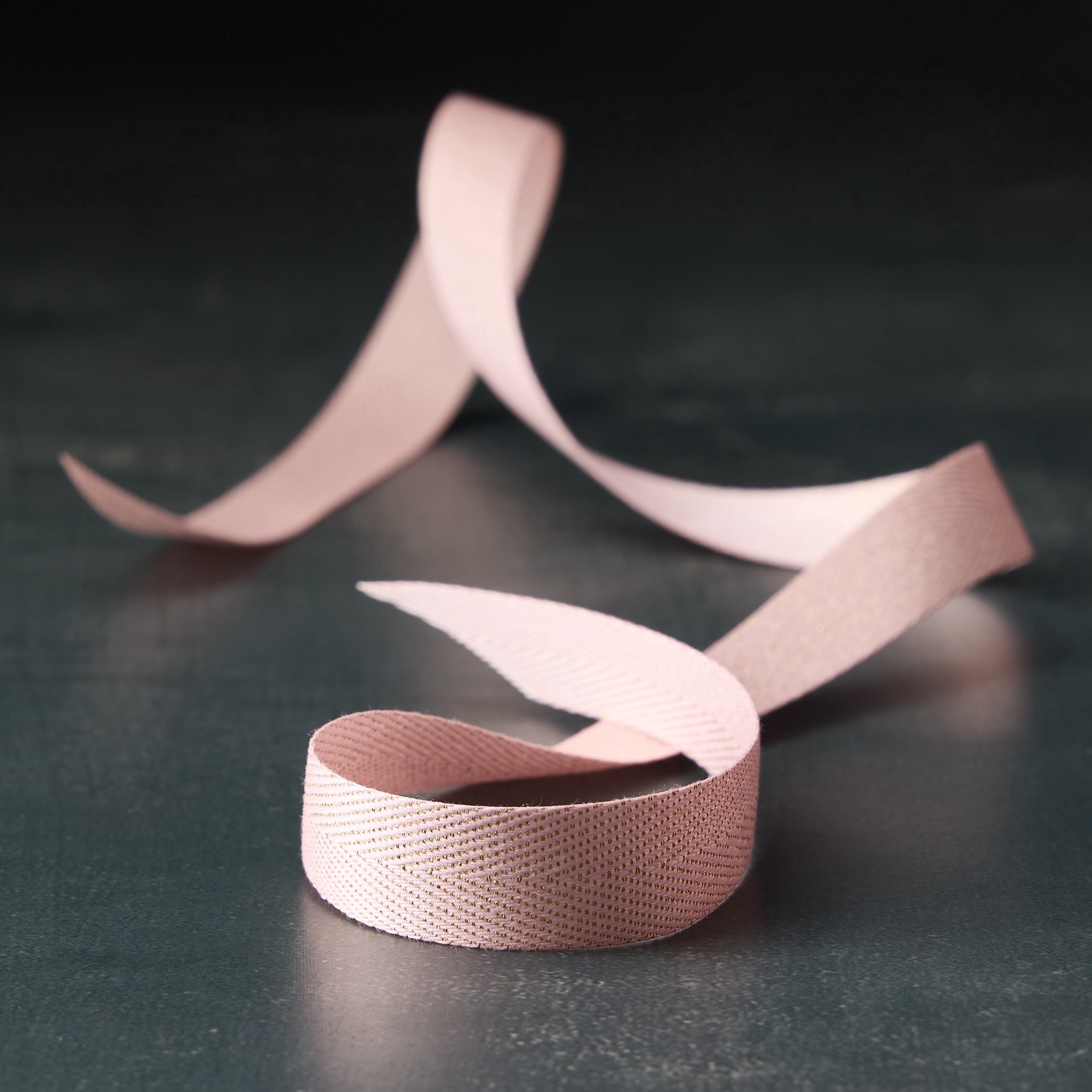 slide 2 of 2, 5/8" X 7yd. Pink Twill Ribbon By Celebrate It, 5/8 in x 7 yd