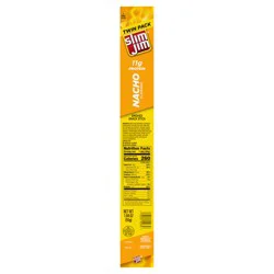 Slim Jim Twin Pack Smoked Snack Stick, Nacho Flavored, On-the-go Meat Snack, 24 Count, 1.94 oz.