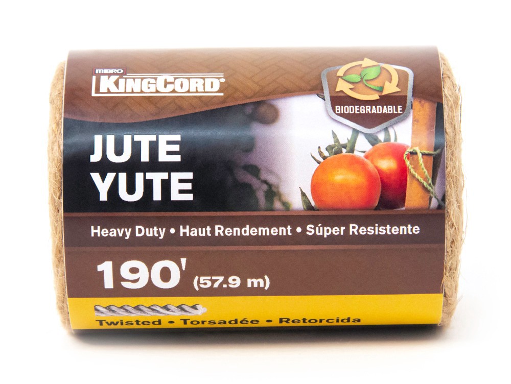 slide 2 of 2, Mibro KingCord Natural Jute Twine, Heavy Duty, 190 ft