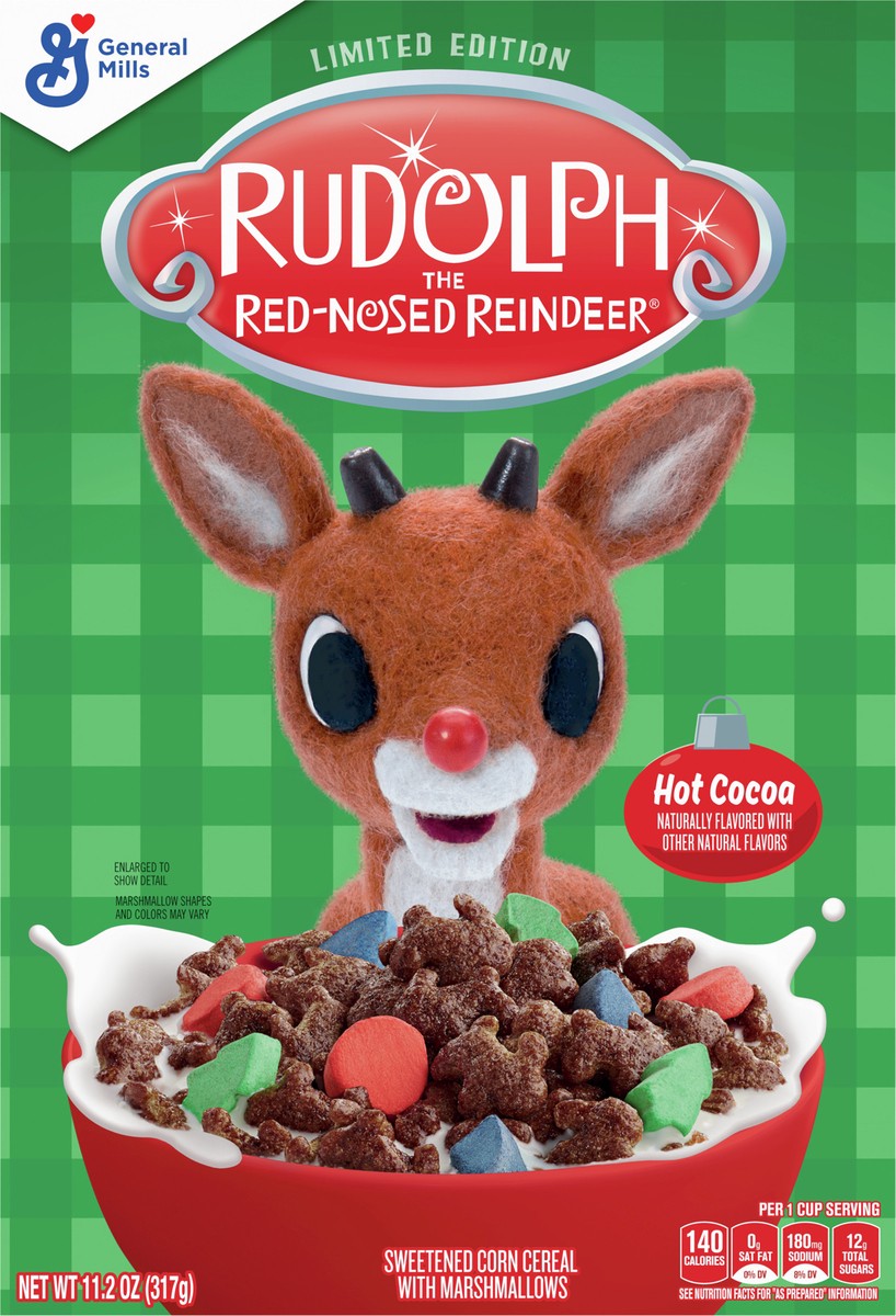 slide 4 of 9, Rudolph the Red-Nosed Reindeer Rudolph the Red Nosed-Reindeer Breakfast Cereal, 11.2 oz, 11 oz