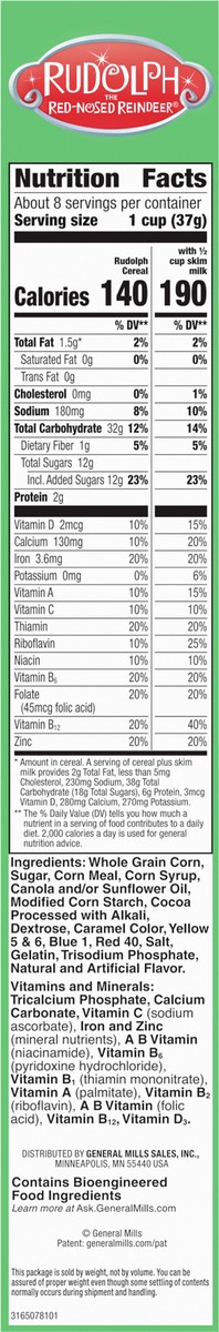 slide 5 of 9, Rudolph the Red-Nosed Reindeer Rudolph the Red Nosed-Reindeer Breakfast Cereal, 11.2 oz, 11 oz