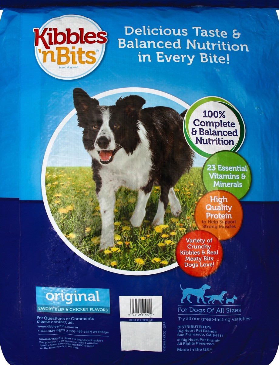 slide 6 of 6, Kibbles 'n Bits Original Savory Beef & Chicken Flavors Dry Dog Food, 31 lb. Bag, 31 lb