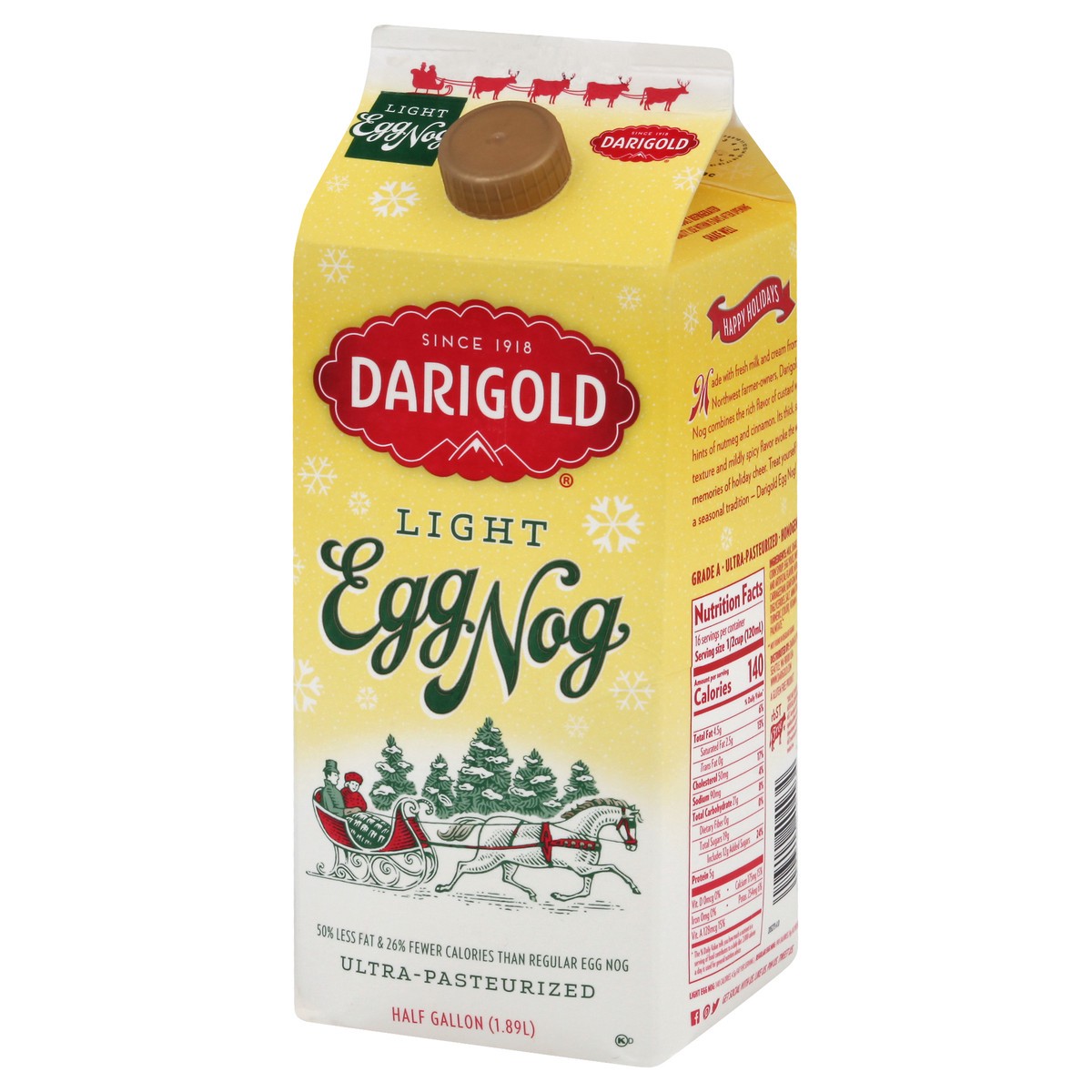 slide 12 of 13, Darigold Egg Nog 0.5 gl, 1/2 gal