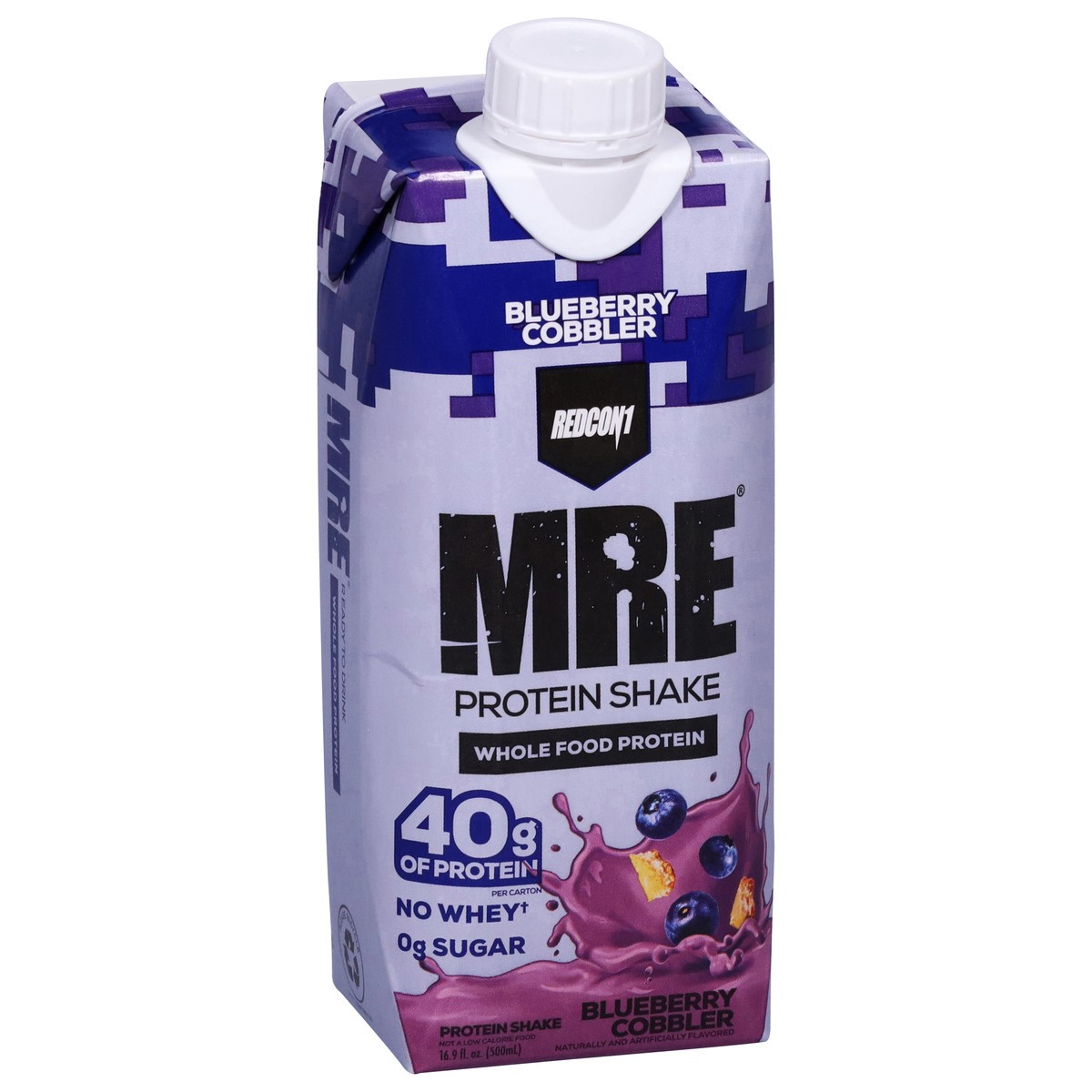 slide 5 of 13, Redcon1 MRE Blueberry Cobbler Protein Shake 16.9 fl oz, 16.9 fl oz