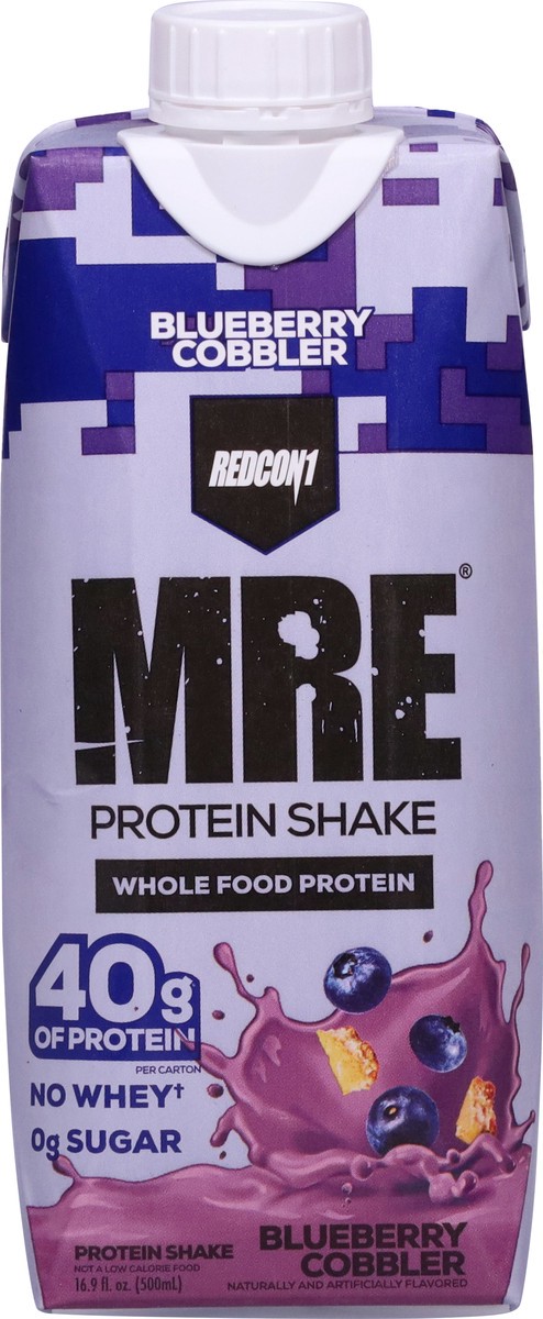 slide 12 of 13, Redcon1 MRE Blueberry Cobbler Protein Shake 16.9 fl oz, 16.9 fl oz