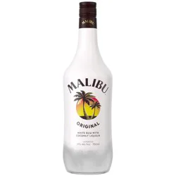 Malibu Flavored Caribbean Rum with Coconut Liqueur 750mL Bottle 42 Proof