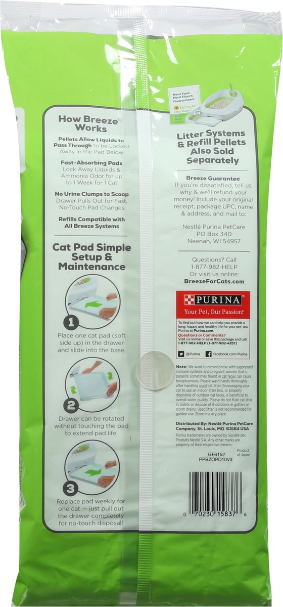 slide 7 of 12, Tidy Cats Breeze Original Cat Pads 10 ea, 10 ct