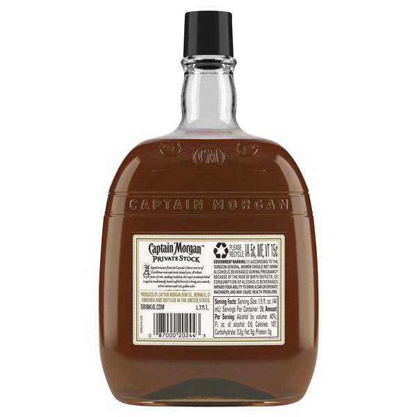 slide 2 of 9, Captain Morgan Private Stock, 1.75LT, 1.75 liter