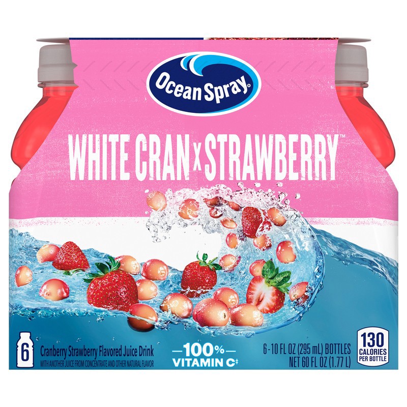 slide 1 of 1, Ocean Spray Juice Drink, Cranberry Strawberry, 6 ct; 10 oz