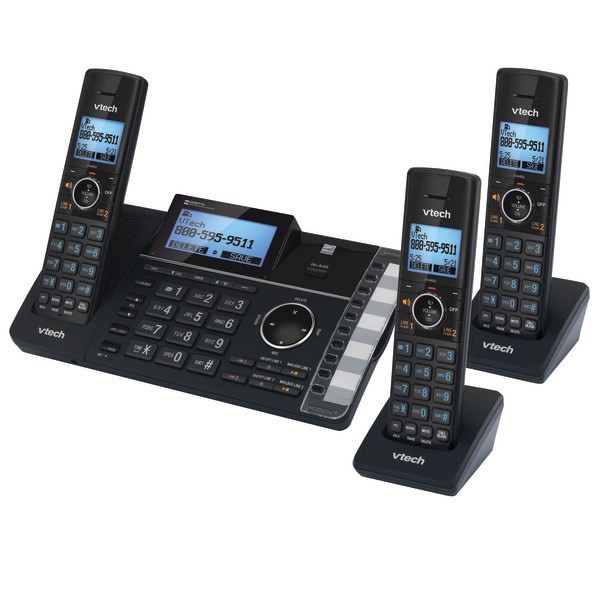 slide 3 of 3, VTech Ds6251-3 Dect 6.0 Expandable 2-Line Cordless Phone With Answering System, 80-1401-00, 1 ct