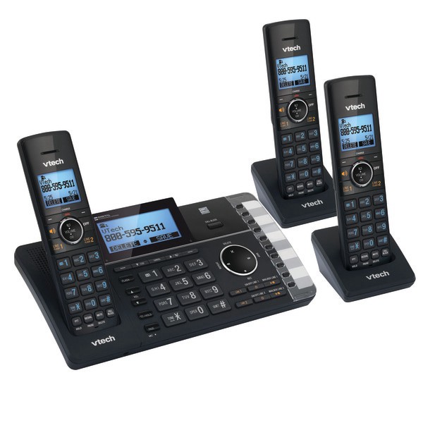 slide 2 of 3, VTech Ds6251-3 Dect 6.0 Expandable 2-Line Cordless Phone With Answering System, 80-1401-00, 1 ct