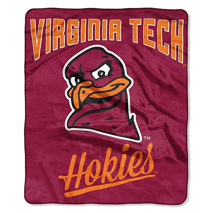 slide 1 of 1, NCAA Virginia Tech Raschel Throw Blanket, 1 ct