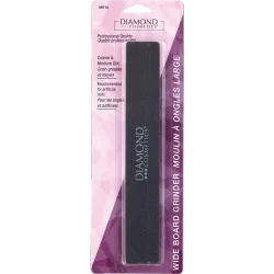 Diamond Cosmetics Wide Board Grinder Nail File, Coarse & Medium Grit, 2 Ct