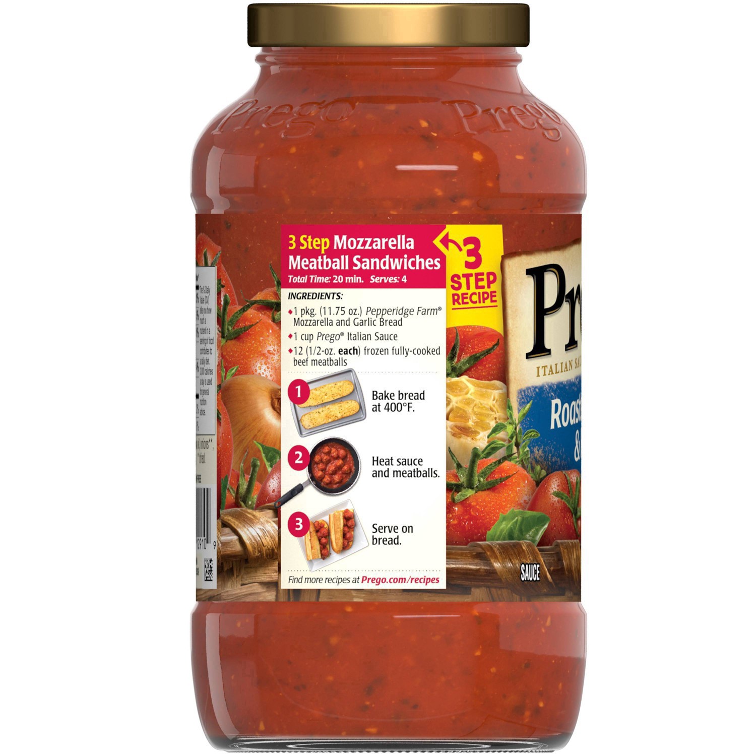 slide 35 of 87, Prego Pasta Sauce Italian Tomato Sauce with Roasted Garlic & Herbs - 24oz, 