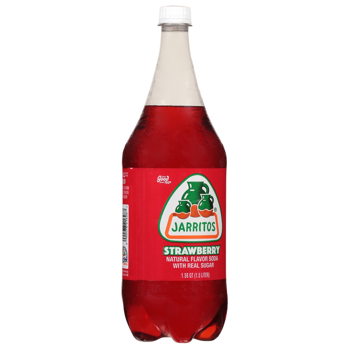 slide 7 of 12, Jarritos Strawberry Soda, 1.5 liter