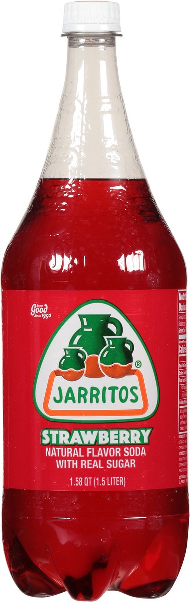 slide 1 of 12, Jarritos Strawberry Soda - 1.5 liter, 1.5 liter