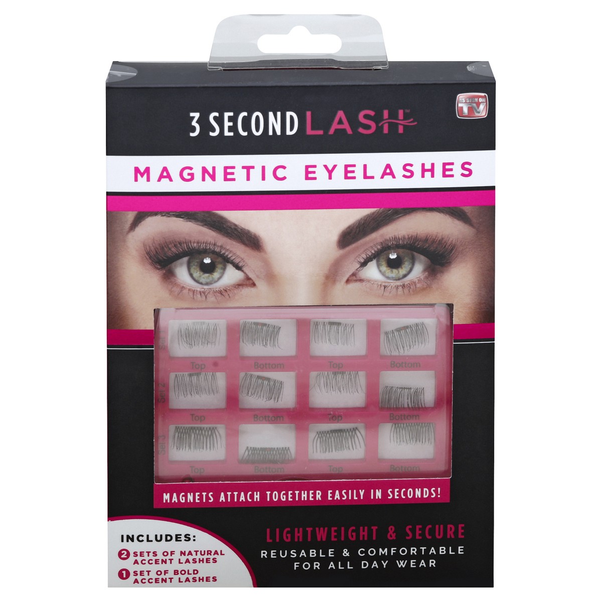 slide 2 of 10, 3 Second Lash Eyelashes 3 ea, 1 ct