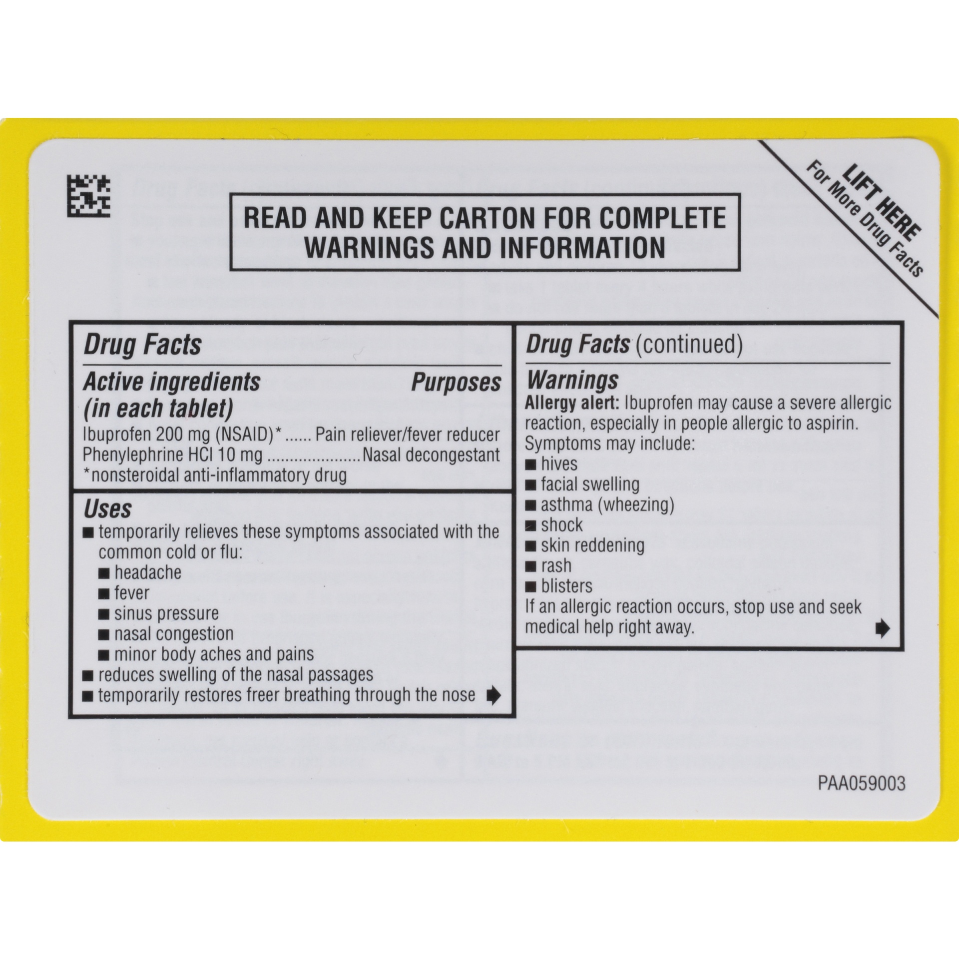 slide 7 of 7, Advil Congestion Relief Non-Drowsy - Ibuprofen Coated Tablets, 10 ct; 200 mg