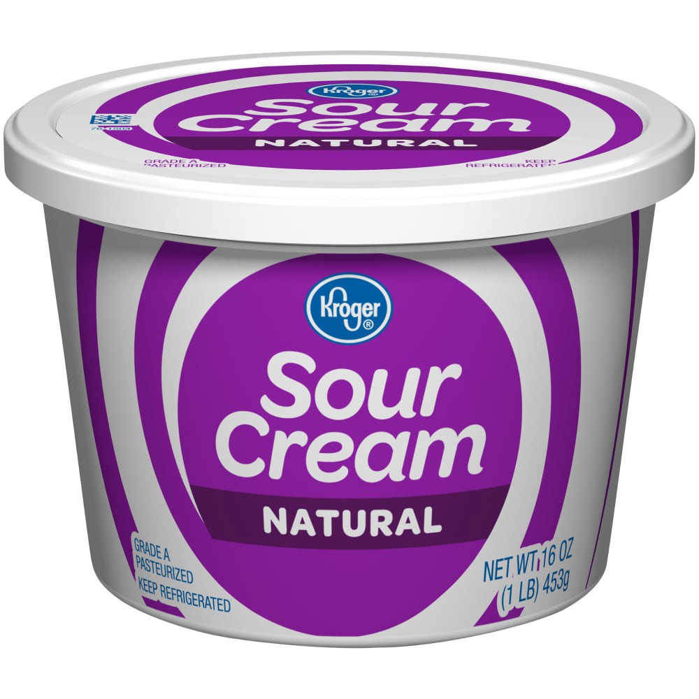 slide 1 of 5, Kroger All Natural Sour Cream, 16 oz