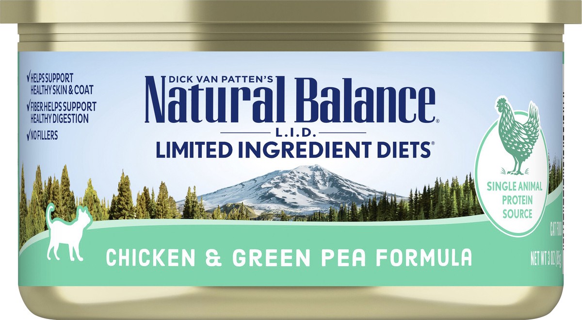 slide 1 of 6, Natural Balance Limited Ingredient Diets Chicken & Green Pea Formula Cat Food 3 oz, 5.5 oz