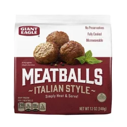 Giant Eagle Italian-Style Meatballs