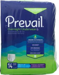 Prevail Large Overnight Absorbency Underwear - 14 ct