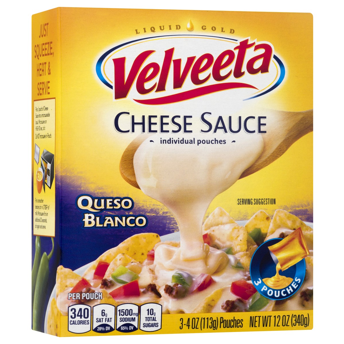 slide 3 of 10, Velveeta Cheese Sauce, 3 ct