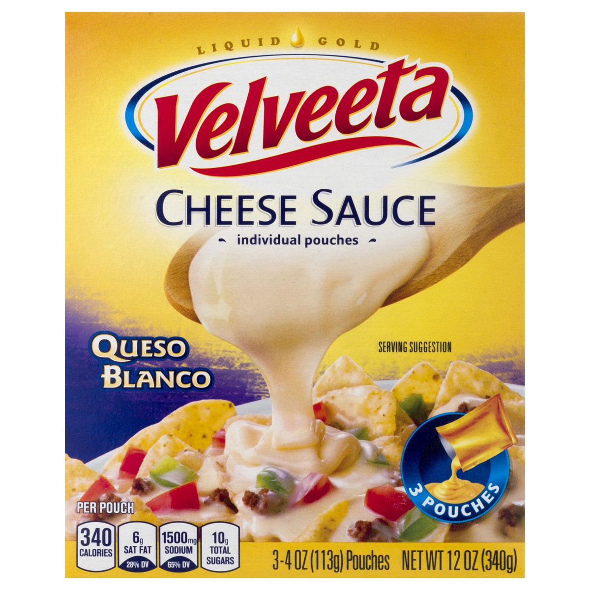 slide 1 of 10, Velveeta Cheese Sauce, 3 ct