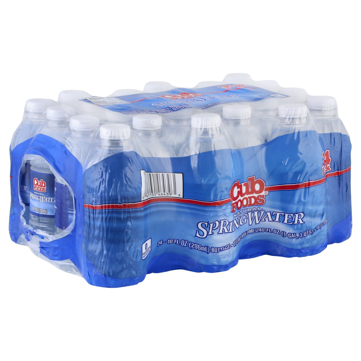 slide 1 of 6, Cub Foods Water, Natural Spring, 10 fl oz Bottles, 24 Each, 10 fl oz